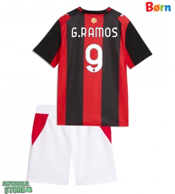AC Milan Goncalo Ramos #9 Replika Babytøj Hjemmebanesæt Børn 2026-27 Kortærmet (+ Korte bukser)